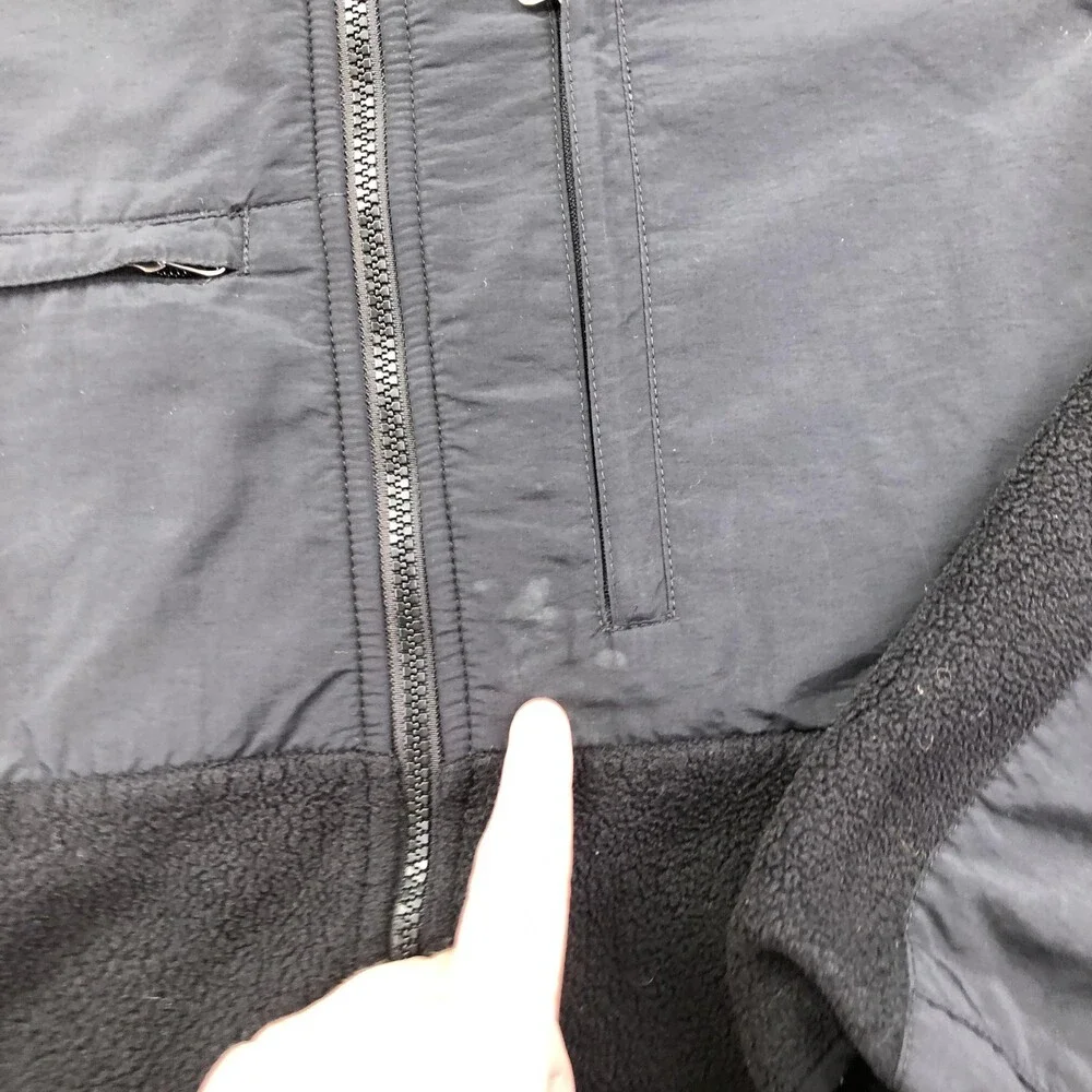 The North Face Jacket Mens Medium Black Fleece Denali Full Zip Outdoor